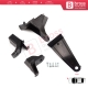 Headlight Holder Mount Repair Bracket Tab Set Right Side for Renault Symbol MK3 2013-2017 Pre-Facelift 260106223R...