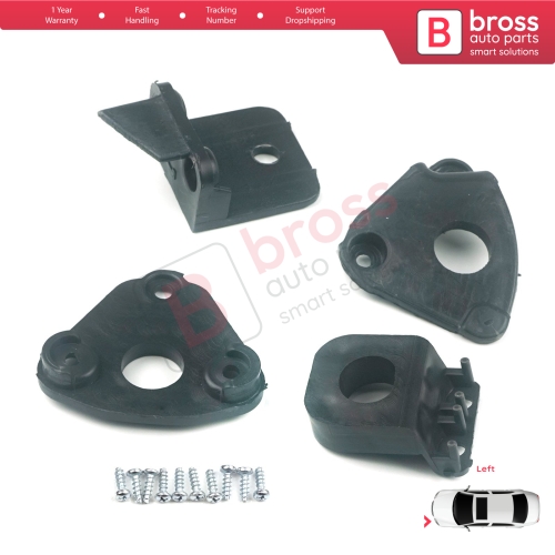 Headlight Holder Mount Repair Bracket Tab Set Left Side for VW Caddy MK3 2K 2C Touran MK1 1T3 2010-2015 2K5998225...