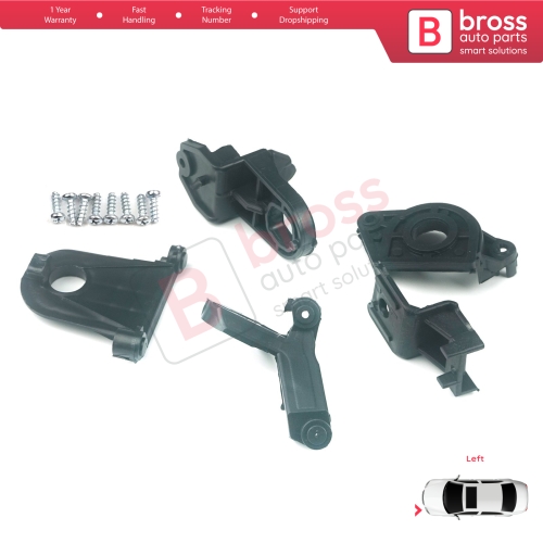 Headlight Holder Mount Repair Bracket Tab Set Left Side for Seat Leon MK3 5F 2012-2020 5F0998225