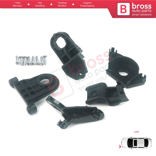 Headlight Holder Mount Repair Bracket Tab Set Left Side for Seat Leon MK3 5F 2012-2020 5F0998225