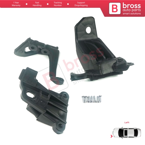 Headlight Holder Mount Repair Bracket Tab Set Left Side for Fiat Tipo 356 Egea 2015-On 50927927...