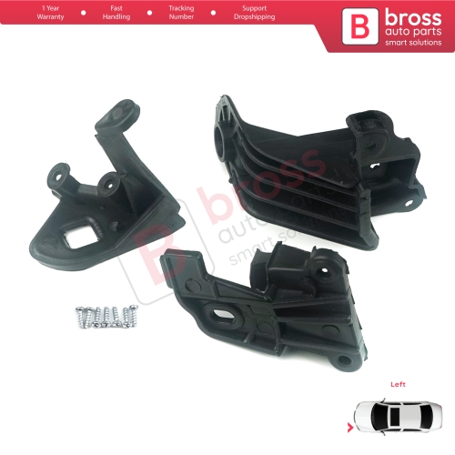 Headlight Holder Mount Repair Bracket Tab Set Left Side for Fiat Tipo 356 Egea 2015-On 50927927...