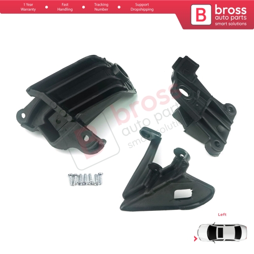 Headlight Holder Mount Repair Bracket Tab Set Left Side for Fiat Tipo 356 Egea 2015-On 50927927...