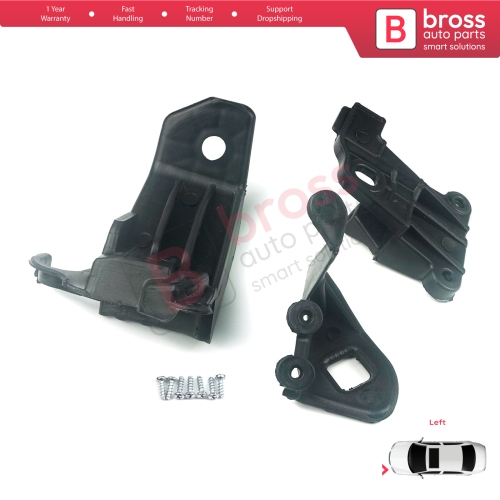 Headlight Holder Mount Repair Bracket Tab Set Left Side for Fiat Tipo 356 Egea 2015-On 50927927...