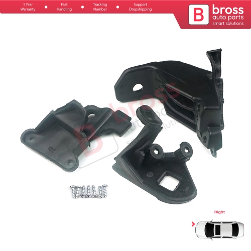 Headlight Holder Mount Repair Bracket Tab Set Right Side for Fiat Tipo 356 Egea 2015-On 50927929 ...