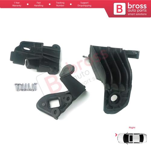 Headlight Holder Mount Repair Bracket Tab Set Right Side for Fiat Tipo 356 Egea 2015-On 50927929 ...