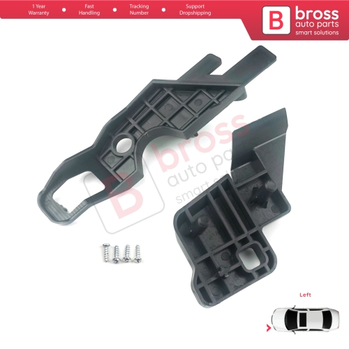 Headlight Holder Mount Repair Bracket Tab Set Left Side for Citroen C-Elysee 2012-2017 9675140080...