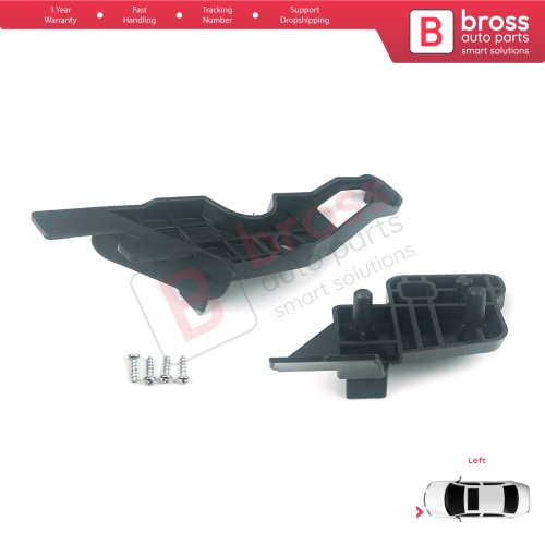 Headlight Holder Mount Repair Bracket Tab Set Left Side for Citroen C-Elysee 2012-2017 9675140080...