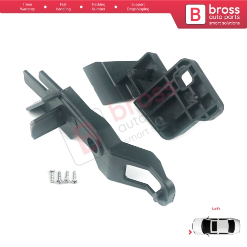 Headlight Holder Mount Repair Bracket Tab Set Left Side for Citroen C-Elysee 2012-2017 9675140080...