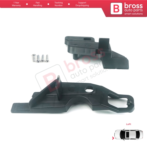 Headlight Holder Mount Repair Bracket Tab Set Left Side for Citroen C-Elysee 2012-2017 9675140080...