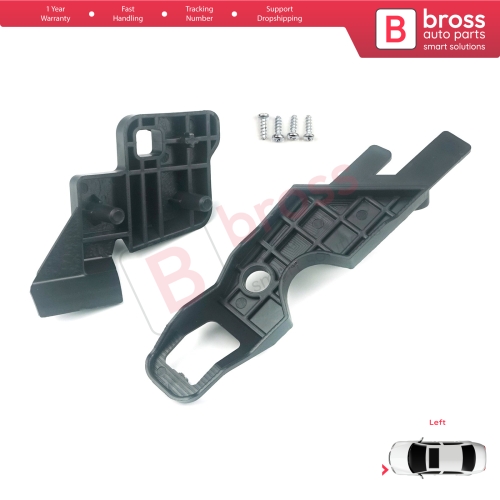 Headlight Holder Mount Repair Bracket Tab Set Left Side for Citroen C-Elysee 2012-2017 9675140080...