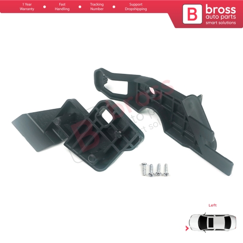 Headlight Holder Mount Repair Bracket Tab Set Left Side for Citroen C-Elysee 2012-2017 9675140080...