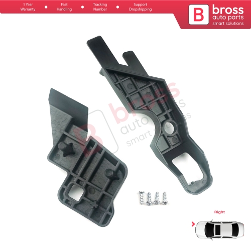 Headlight Holder Mount Repair Bracket Tab Set Right Side for Citroen C-Elysee 2012-2017 9675140380...