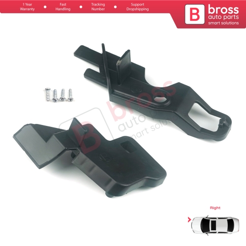 Headlight Holder Mount Repair Bracket Tab Set Right Side for Citroen C-Elysee 2012-2017 9675140380...