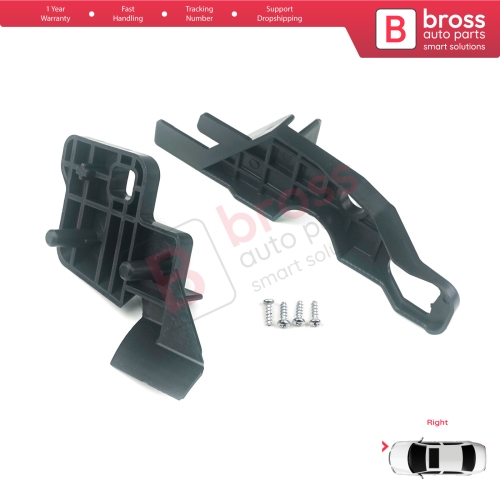 Headlight Holder Mount Repair Bracket Tab Set Right Side for Citroen C-Elysee 2012-2017 9675140380...