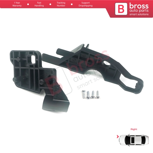 Headlight Holder Mount Repair Bracket Tab Set Right Side for Citroen C-Elysee 2012-2017 9675140380...