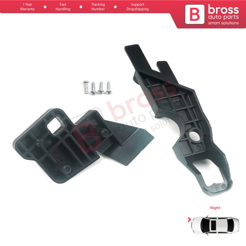 Headlight Holder Mount Repair Bracket Tab Set Right Side for Citroen C-Elysee 2012-2017 9675140380...