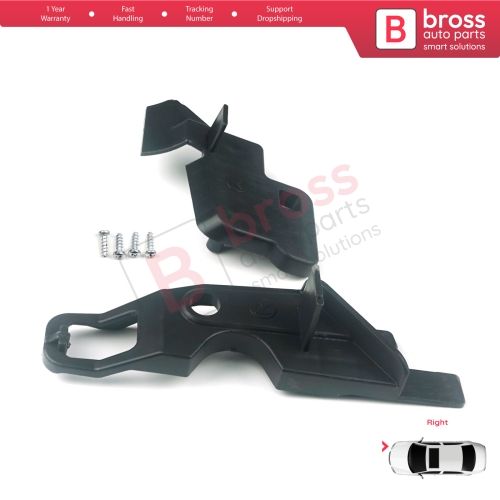 Headlight Holder Mount Repair Bracket Tab Set Right Side for Citroen C-Elysee 2012-2017 9675140380...