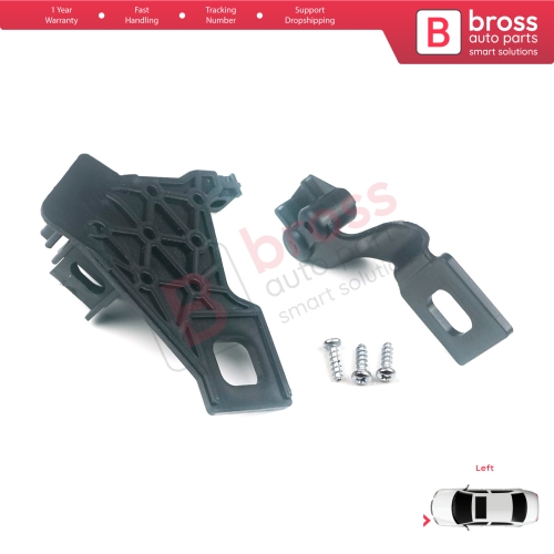 Headlight Holder Mount Repair Bracket Tab Set Left Side for Audi A4 RS4 8K2 B8.5 A5 S5 RS5 B8.5 8T0998121B