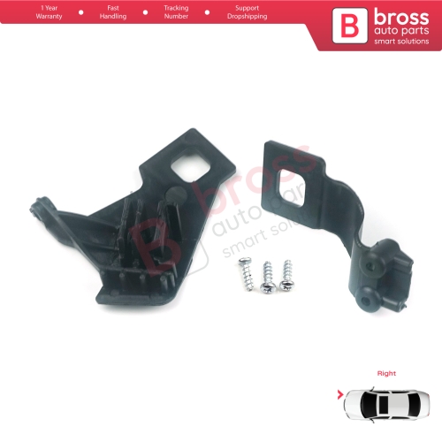 Headlight Holder Mount Repair Bracket Tab Set Right Side for Audi A4 RS4 8K2 B8.5 A5 S5 RS5 B8.5 8T0998122B