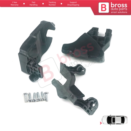 Headlight Holder Mount Repair Bracket Tab Set Left Side for Audi A6 C7 4G Avant Sedan A6L Allroad Quattro S6 4G0998121A...