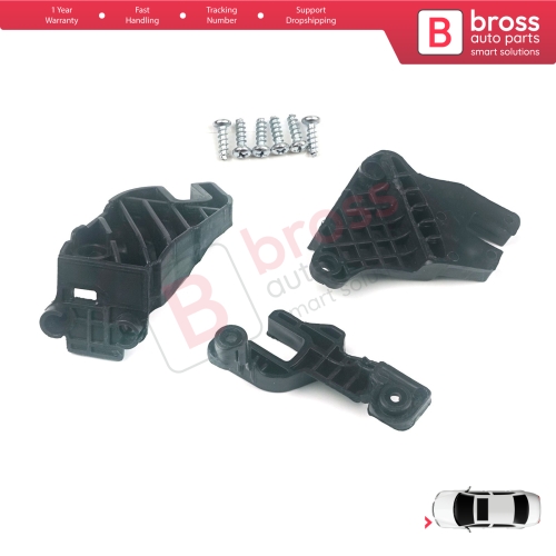 Headlight Holder Mount Repair Bracket Tab Set Left Side for Audi A6 C7 4G Avant Sedan A6L Allroad Quattro S6 4G0998121A...