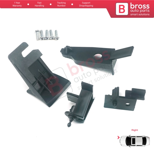 Headlight Holder Mount Repair Bracket Tab Set Right Side for Ford Transit Tourneo Courier MK1 2013-2022 ET7613W029