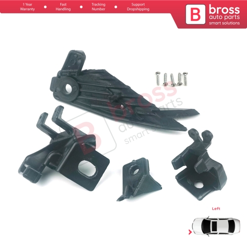 Headlight Holder Mount Repair Bracket Tab Set Left Side for Renault Megane BFB K9A B9A MK4 2016-On 260601571R