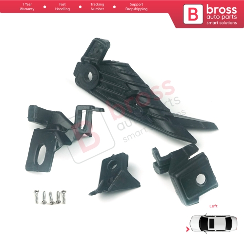 Headlight Holder Mount Repair Bracket Tab Set Left Side for Renault Megane BFB K9A B9A MK4 2016-On 260601571R