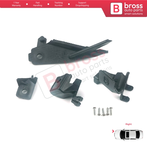 Headlight Holder Mount Repair Bracket Tab Set Right Side for Renault Megane BFB K9A B9A MK4 2016-On 260100506R