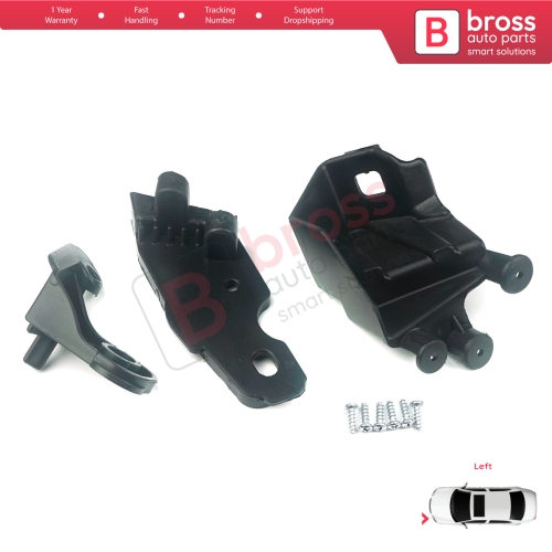 Headlight Holder Mount Repair Bracket Tab Set Left Side for Fiat Doblo MK2 263 Facelift 2015-2022 51974244