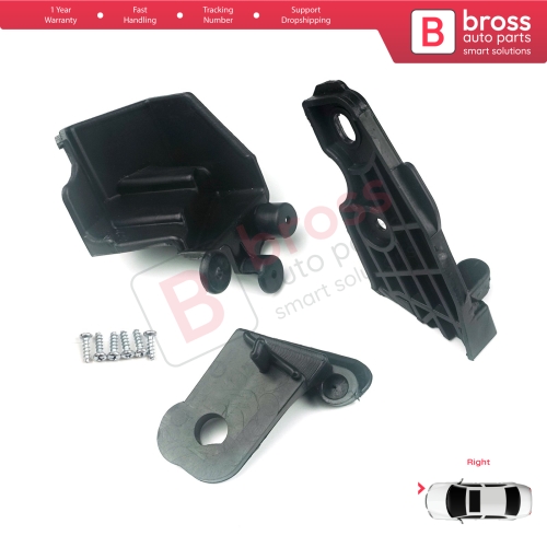 Headlight Holder Mount Repair Bracket Tab Set Right Side for Fiat Doblo MK2 263 Facelift 2015-2022 51974243...