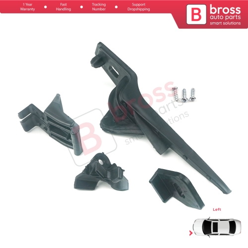 Headlight Holder Mount Repair Bracket Tab Set Left Side for Ford Fiesta B299 B409 B479 2013-2019 D2BZ13008L