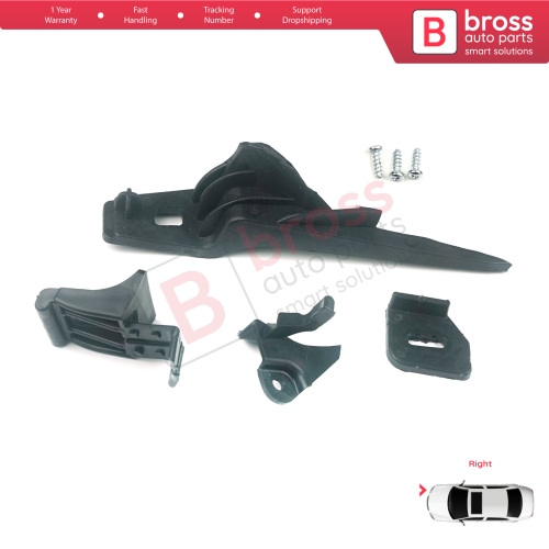 Headlight Holder Mount Repair Bracket Tab Set Right Side for Ford Fiesta B299 B409 B479 2013-2019 D2BZ13008L