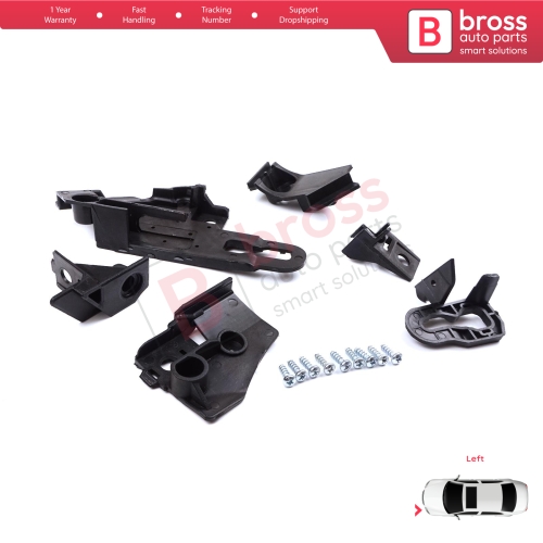 Headlight Holder Mount Repair Bracket Tab Set Left Side for Seat Leon Cupra MK4 KL1 KL8 2020-On 5FA998225