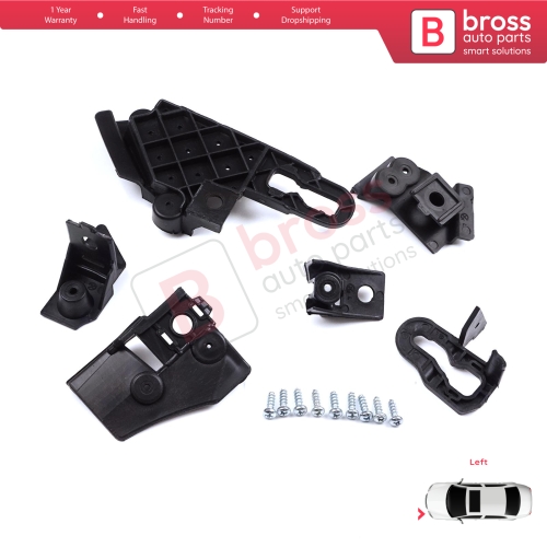 Headlight Holder Mount Repair Bracket Tab Set Left Side for Seat Leon Cupra MK4 KL1 KL8 2020-On 5FA998225