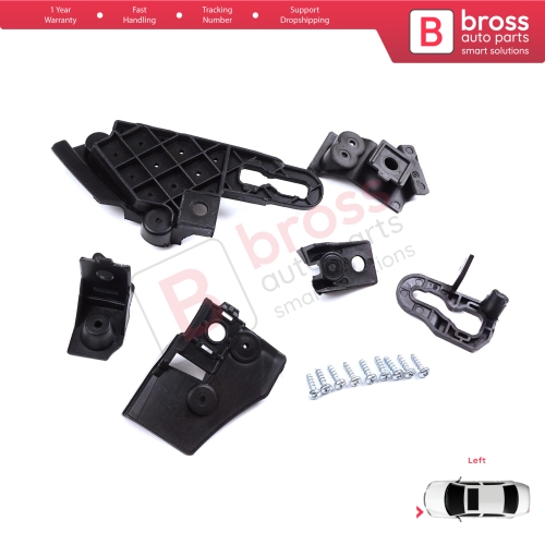 Headlight Holder Mount Repair Bracket Tab Set Left Side for Seat Leon Cupra MK4 KL1 KL8 2020-On 5FA998225