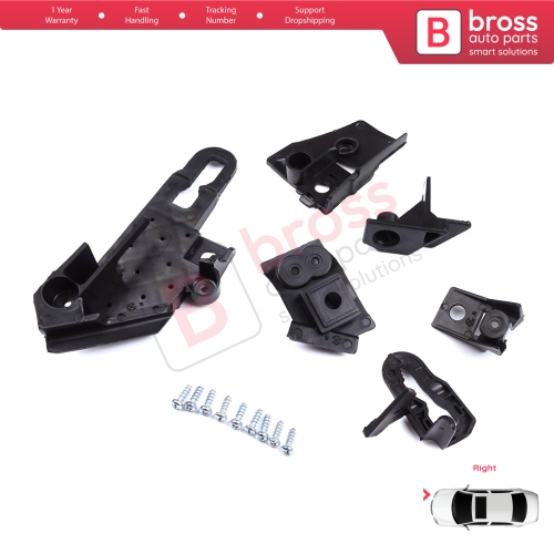 Headlight Holder Mount Repair Bracket Tab Set Right Side for Seat Leon Cupra MK4 KL1 KL8 2020-On 5FA998226