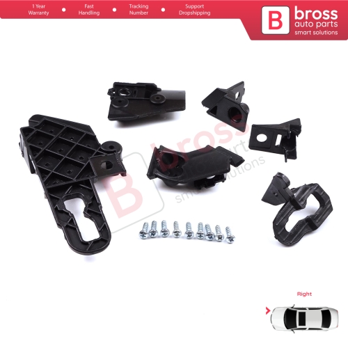 Headlight Holder Mount Repair Bracket Tab Set Right Side for Seat Leon Cupra MK4 KL1 KL8 2020-On 5FA998226