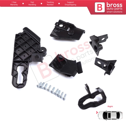 Headlight Holder Mount Repair Bracket Tab Set Right Side for Seat Leon Cupra MK4 KL1 KL8 2020-On 5FA998226