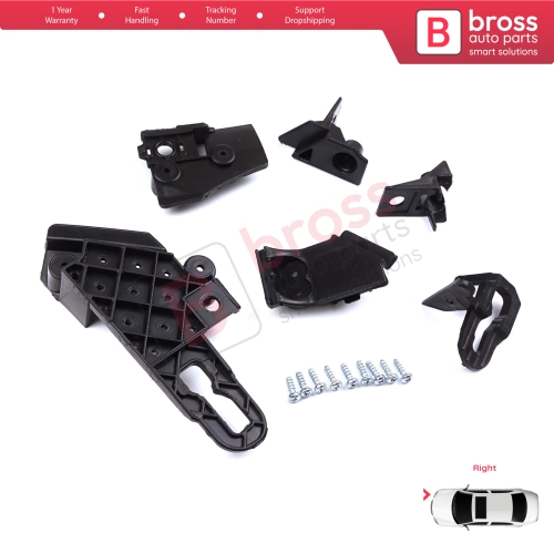 Headlight Holder Mount Repair Bracket Tab Set Right Side for Seat Leon Cupra MK4 KL1 KL8 2020-On 5FA998226