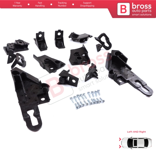 Headlight Holder Mount Repair Bracket Tab Set Left Right Side for Seat Leon Cupra MK4 KL1 KL8 2020-On 5FA998225 5FA998226