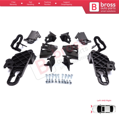 Headlight Holder Mount Repair Bracket Tab Set Left Right Side for Seat Leon Cupra MK4 KL1 KL8 2020-On 5FA998225 5FA998226