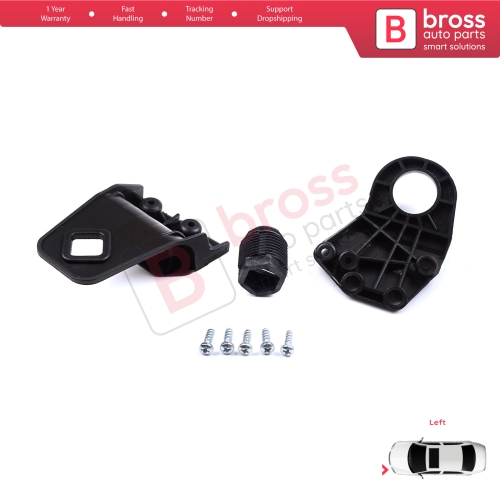 Headlight Holder Mount Repair Bracket Tab Set Left Side for Audi A3 S3 MK3 8V 2012-2020 8V0998121