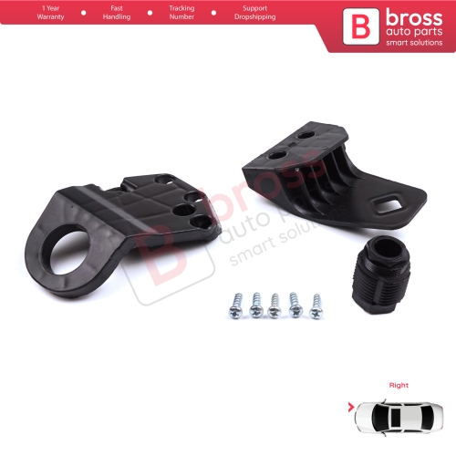 Headlight Holder Mount Repair Bracket Tab Set Right Side for Audi A3 S3 MK3 8V 2012-2020 8V0998122