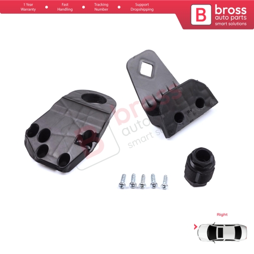 Headlight Holder Mount Repair Bracket Tab Set Right Side for Audi A3 S3 MK3 8V 2012-2020 8V0998122