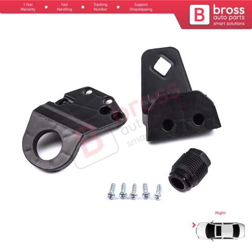 Headlight Holder Mount Repair Bracket Tab Set Right Side for Audi A3 S3 MK3 8V 2012-2020 8V0998122