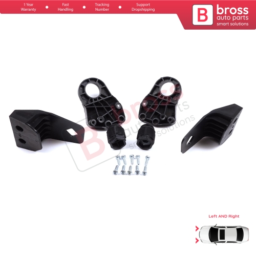 Headlight Holder Mount Repair Bracket Tab Set Left Right Side for Audi A3 S3 MK3 8V 2012-2020 8V0998121 8V0998122