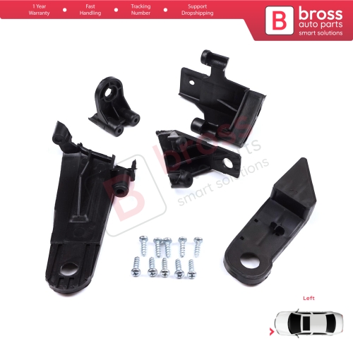 Headlight Holder Mount Repair Bracket Tab Set Left Side for Dacia Renault Duster MK2 HM 2017-2024 260609367R