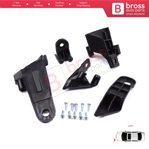 Headlight Holder Mount Repair Bracket Tab Set Left Side for Dacia Renault Duster MK2 HM 2017-2024 260609367R